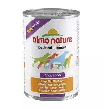 Almo Nature консервы консервы для собак "Меню с курицей" (400 г)