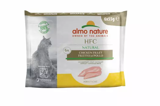 Almo Nature консервы набор паучей с куриным филе для кошек (6x55 гр) (1 шт)