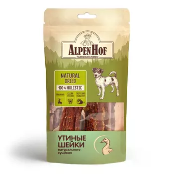 AlpenHof лакомство Утиные шейки для собак (64 г)