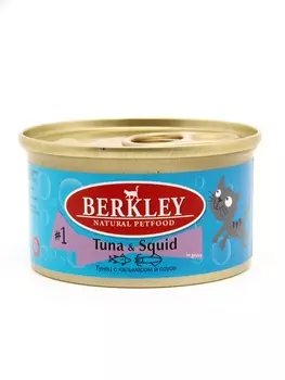 Berkley консервы для кошек тунец с кальмаром (85 г)