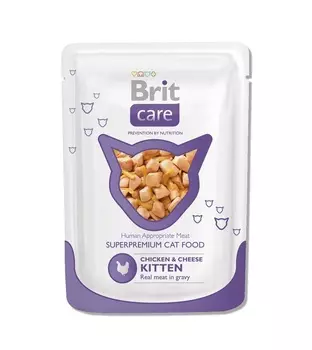 Brit паучи для котят, с курицей и сыром (80 г)