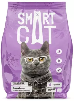 Корм Smart Cat для кошек, с кроликом (5 кг)