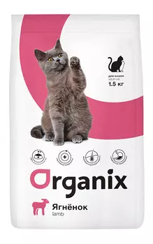 ORGANIX сухой корм для кошек, с ягненком (18 кг)