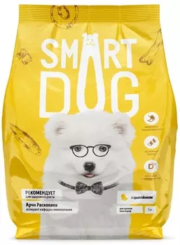 Корм Smart Dog для щенков, с цыпленком (12 кг)