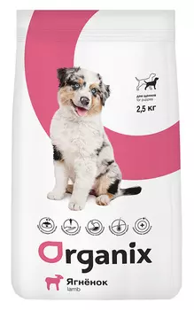 ORGANIX сухой корм для щенков, с ягненком (18 кг)