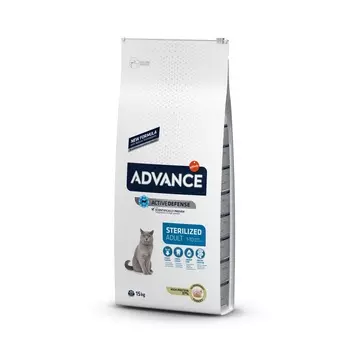Корм Advance для стерилизованных кошек, с индейкой (15 кг)