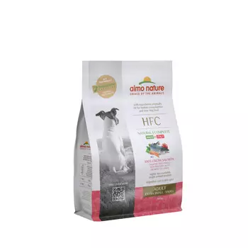 Для взрослых собак карликовых и мелких пород, со свежим лососем (50% рыбы) (1,2 кг)