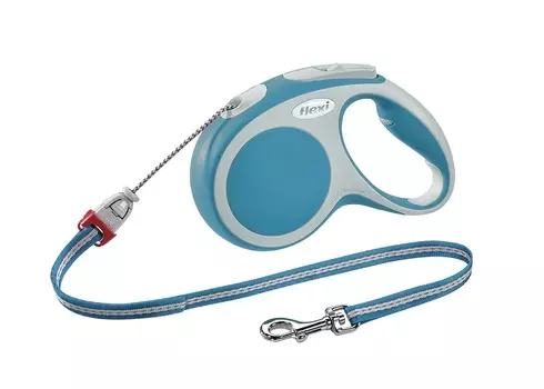 Flexi рулетка-трос для собак, бирюзовая (12кг, 5м)