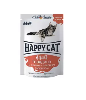 Консервы, паучи Happy cat