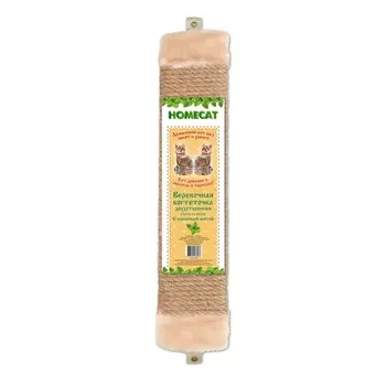 Homecat когтеточка с кошачьей мятой веревочная двухсторонняя, 50х11 см (1 кг)