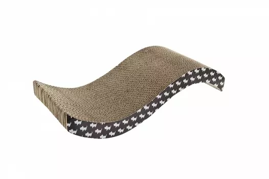 Ferribiella аксессуары картонная когтеточка "Волна" 54X22X11,5 см (1,4 кг)