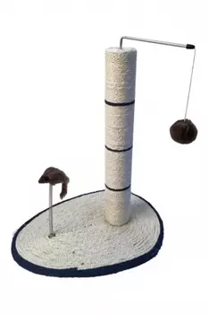 Когтеточка-столбик "Италия" с мышкой на пружинке 40х30х46 см (5 кг)