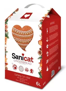 Комкующийся наполнитель с ароматом имбирного пряника, лимитированная серия (6 л)