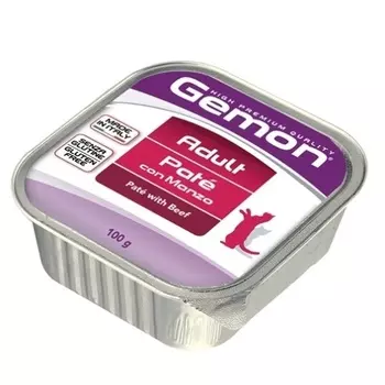 GEMON (Monge) консервы для кошек: Паштет из говядины (100 г)
