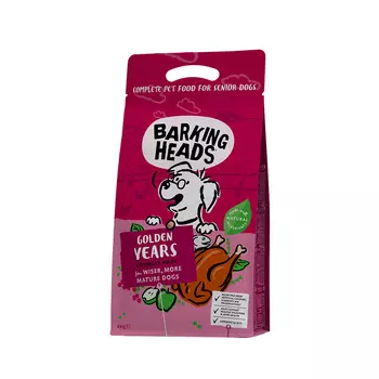 Корм Barking Heads корм для собак старше 7 лет, с курицей и рисом "Золотые годы" (1 кг)