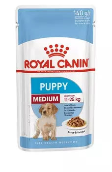 Royal Canin кусочки в соусе для щенков средних пород (140 г)