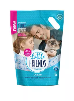 Little Friends наполнитель силикагелевый Океан (5 л)