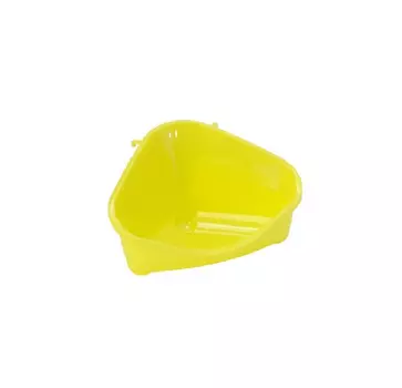 Moderna туалет для грызунов pet's corner угловой малый, 18х12х9, лимонно-желтый (40 г)