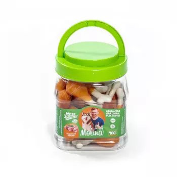 Molina лакомство для собак "Куриные ножки" (ведро 400 г) (400 г)