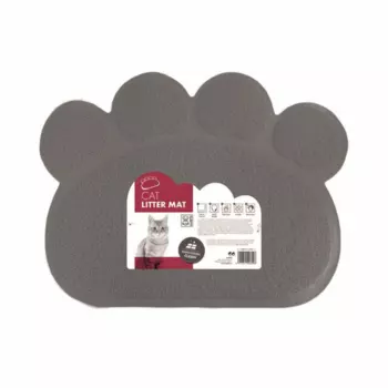 MPets коврик притуалетный для кошачьего лотка 60х45см. (серый) (460 г)