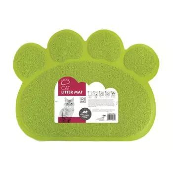 MPets коврик притуалетный для кошачьего лотка салатовый 60х45см. (498 г)