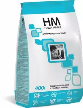 Наша Марка для привередливых кошек, с лососем и рисом (2 кг)