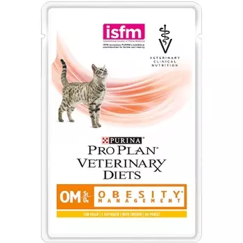 Purina Pro Plan Veterinary Diets паучи для кошек лечение ожирения (85 г)