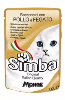 Паучи для кошек, с курицей и печенью (100 г)