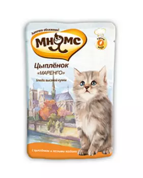 Мнямс паучи для котят: "Цыпленок Маренго" (85 г)