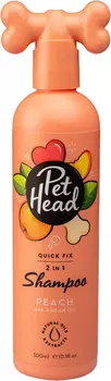 Pet Head шампунь-кондиционер для собак 2в1 "Идеальная укладка" с ароматом персика (300 мл)