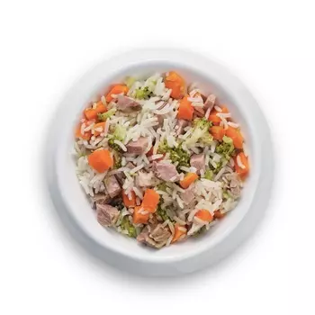 Petsmack вырезка из говядины с брокколи, морковью и пропаренным рисом для собак (2x100 г)