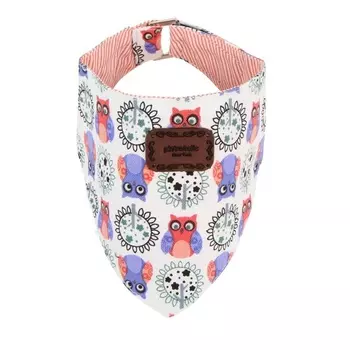 Pinkaholic шарфик с совами, слоновая кость (L)