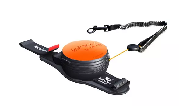 Lishinu поводок-рулетка "Оriginal" для собак, неоновый оранжевый (M)