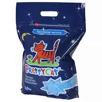 Pretty Cat наполнитель силикагелевый "Кристаллы чистоты" (1,9 кг)