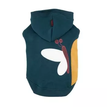 Puppia худи с капюшоном "Зимняя бабочка", изумрудный (M)