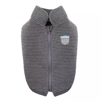 Puppia стеганная безрукавка с замком на спине "Трой", серый (M)