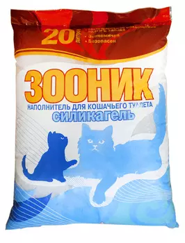 Зооник силикагелевый наполнитель, 20 л (9,5 кг)