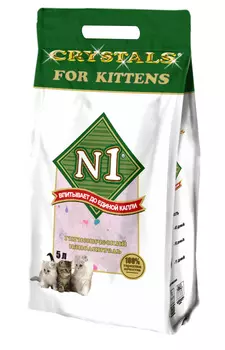 N1 силикагелевый наполнитель для котят (2 кг)