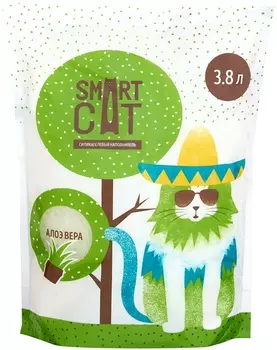 Smart Cat наполнитель силикагелевый наполнитель с ароматом алоэ (3,32 кг)