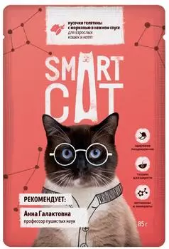 Консервы, паучи Smart Cat паучи