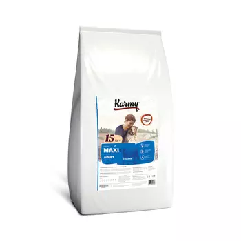 Сухой корм для взрослых собак крупных пород старше 1 года с телятиной (15 кг)