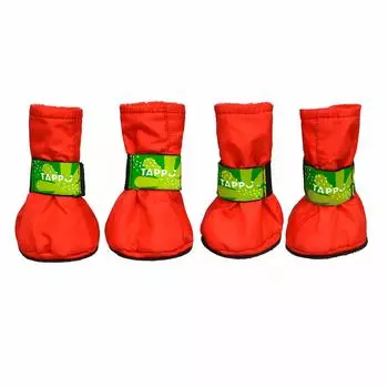 Tappi одежда зимние сапожки для собак "Сальвия", красные (300 г)