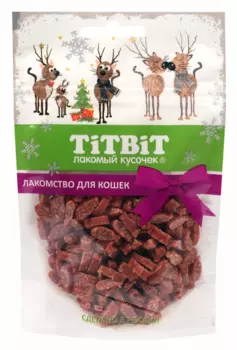 TiTBiT новогодняя коллекция Рыбки с лососем для кошек (50 г)