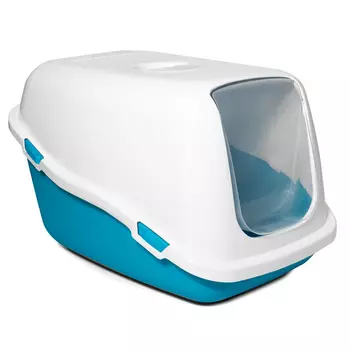 Triol закрытый туалет для кошек , синий, 57*39*35 см (1.5 кг)