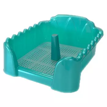 Туалет cо столбиком для собак, бирюзовый перламутр (500 г)