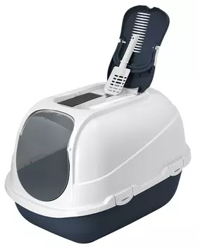 Moderna туалет-домик с совком и угольным фильтром, черничный (2,6 кг)