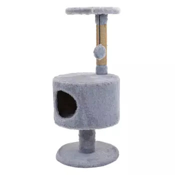 Yami Yami когтеточки домик-когтеточка "Изли" круглый на ножке (столбик джут) (6,6 кг)