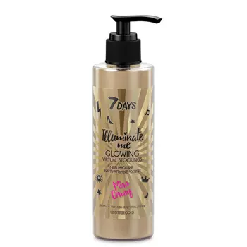 7 Days Крем-гель для ног Мерцающие виртуальные чулки Miss Crazy 200 мл (7 Days, ILLUMINATE ME)