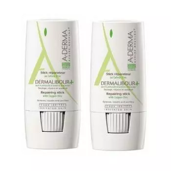 A-Derma Набор: Заживляющий стик, 2 х 8 г (A-Derma, Dermalibour+)