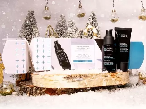 Academie Подарочный набор антивозрастных средств «Праздничная хлопушка»: сыворотка 30 мл + крем-мультикорректор 30 мл (Academie, Derm Acte)